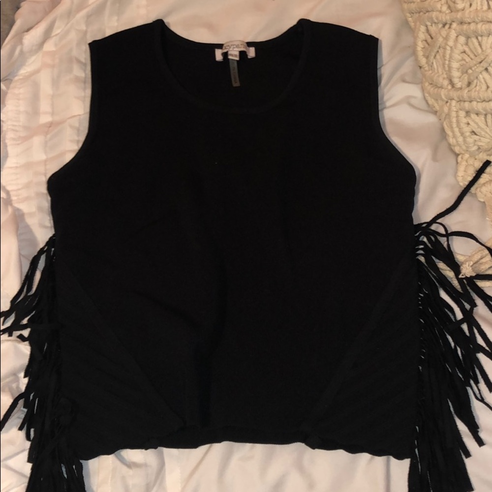 Fringe bandage top
